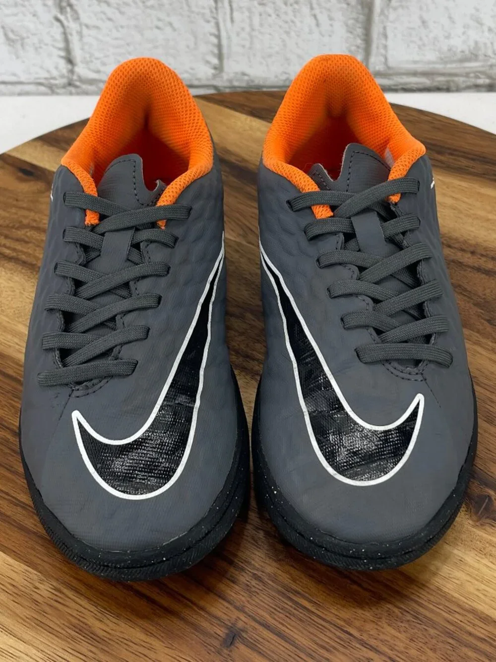 Nike Hypervenom X Phantom 3 Academy TF AH7298-081 Kid 2.5 Gray Turf Soccer Shoes
